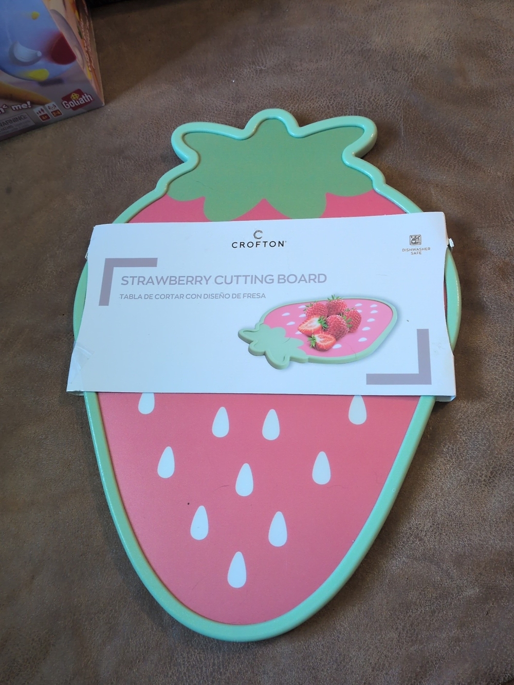 Crofton Pink & Mint Strawberry Cutting Board